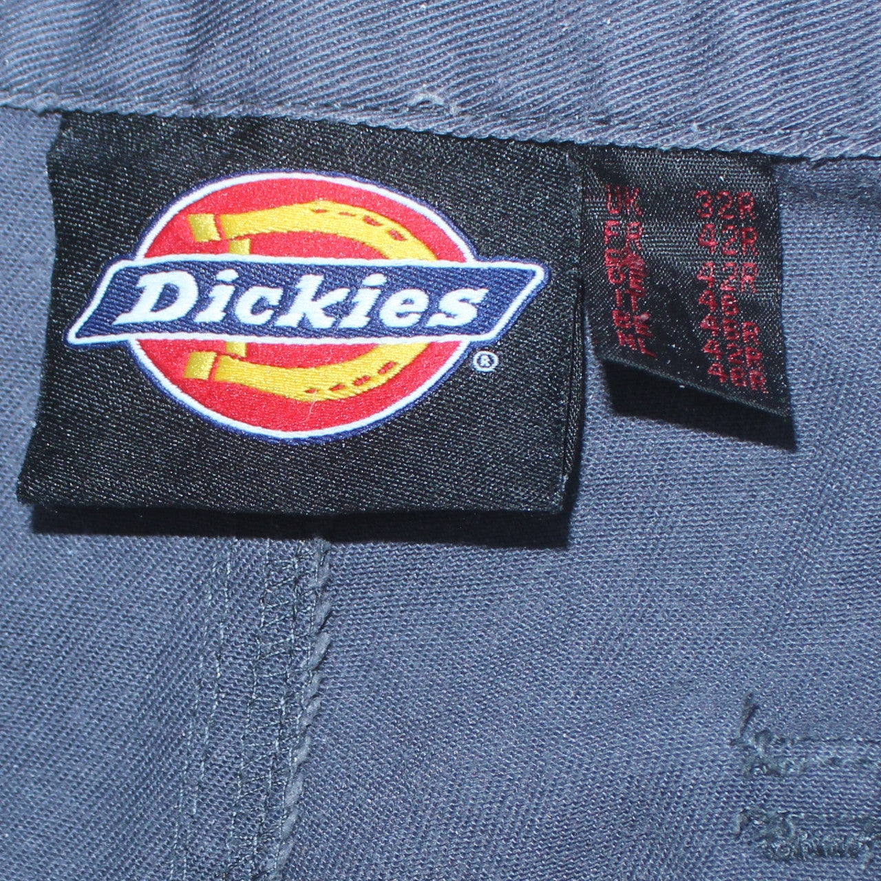 Dickies Men's Blue Cargo Work Trousers Size 32R Cotton Blend