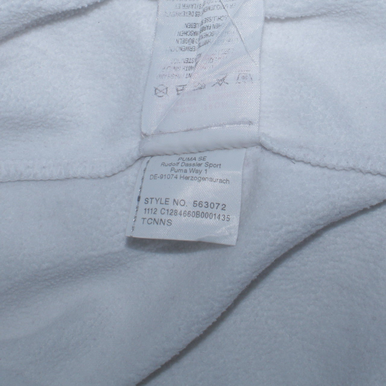 Puma Women's White Pink 1/4 Zip Pullover Sweatshirt M