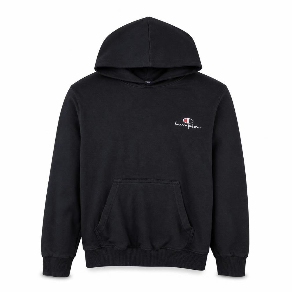 Champion Men's Black Pullover Logo Hoodie Size M