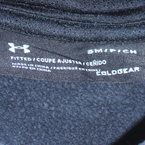 Under Armour Mens Blue Pullover Hoodie Small Athletic Fit Fleece