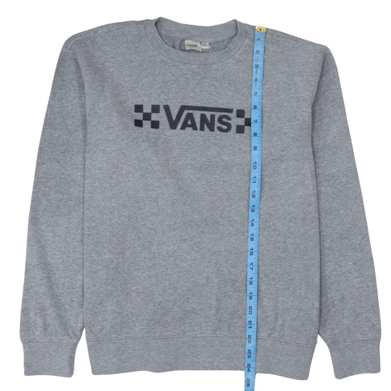Vans Men's Grey Crew Neck Pullover Sweatshirt M Regular Fit
