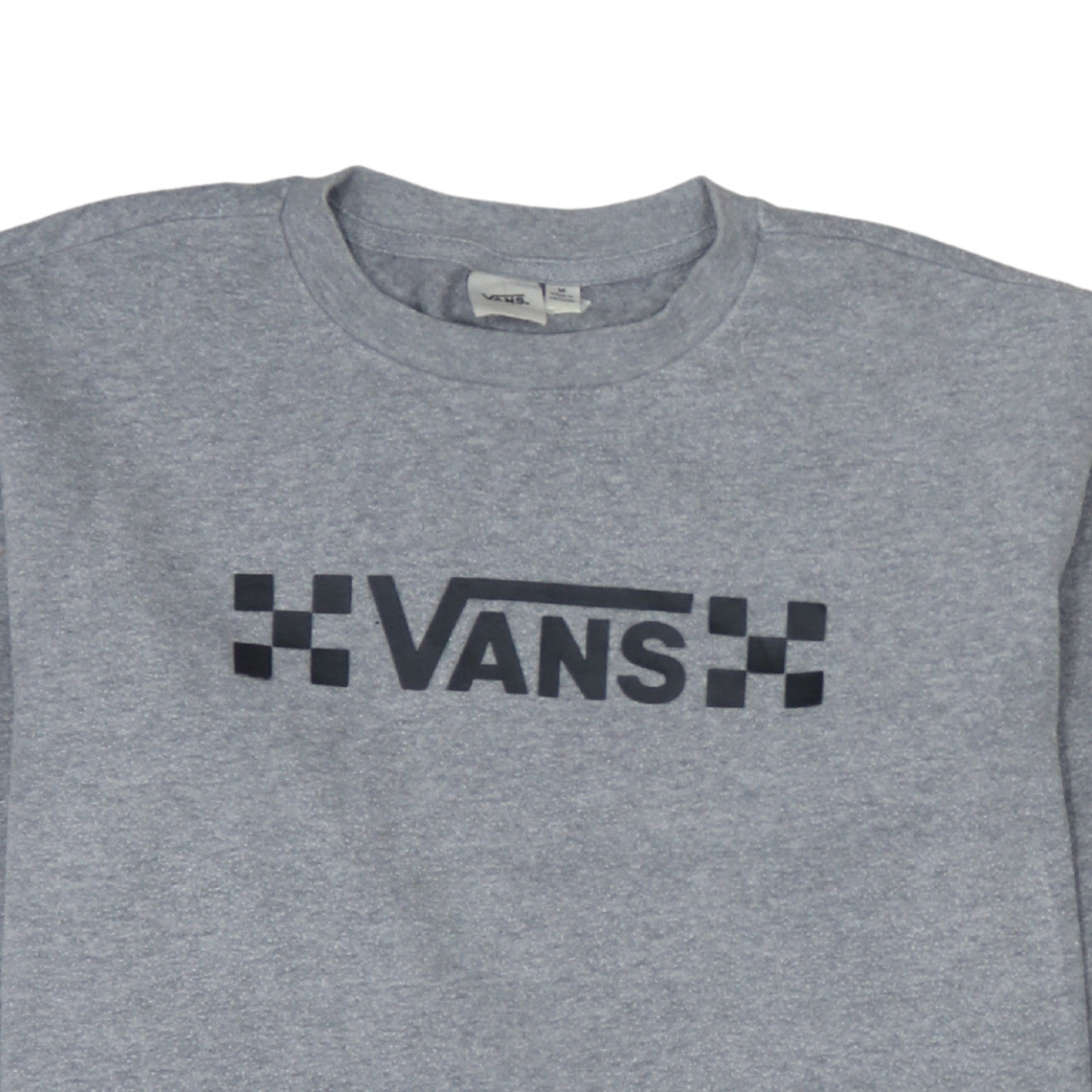 Vans Men's Grey Crew Neck Pullover Sweatshirt M Regular Fit