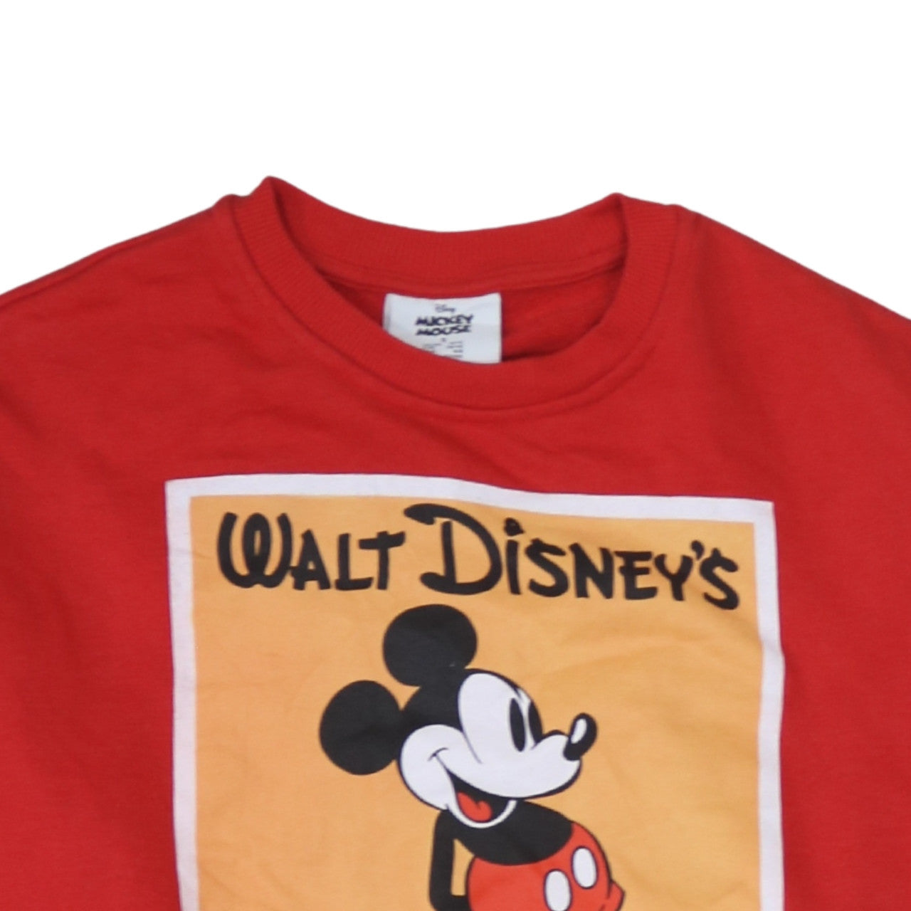 Primark Disney Women's Red Mickey Mouse Sweatshirt Size S 10/12