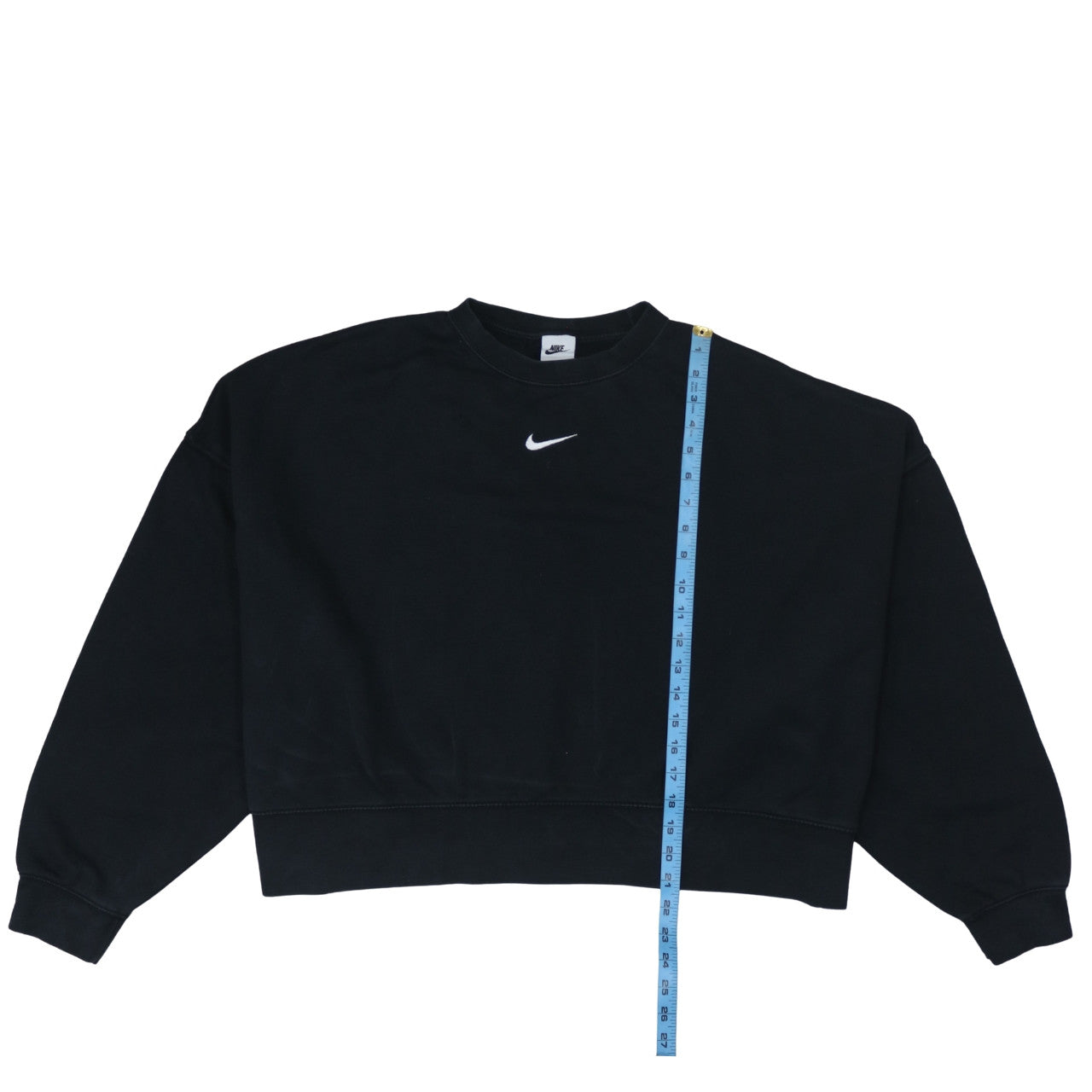 Nike Women Black XL Pullover Sweatshirt Crew Neck Logo Sportswear