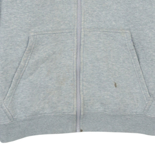 Nike Men's Grey Full Zip Hoodie S Fleece Casual Sportswear