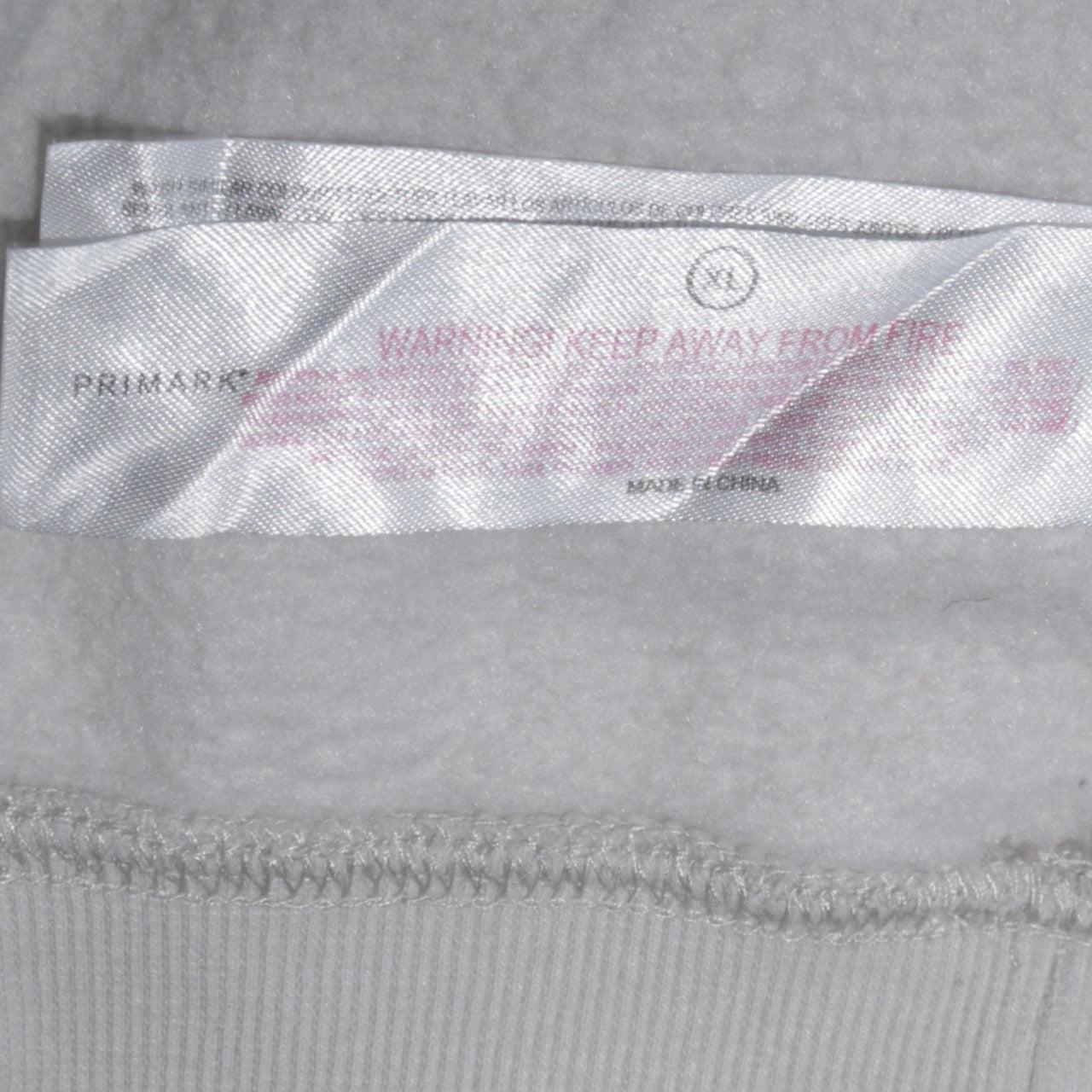 Primark Men’s Grey Anime Graphic Pullover Hoodie XL