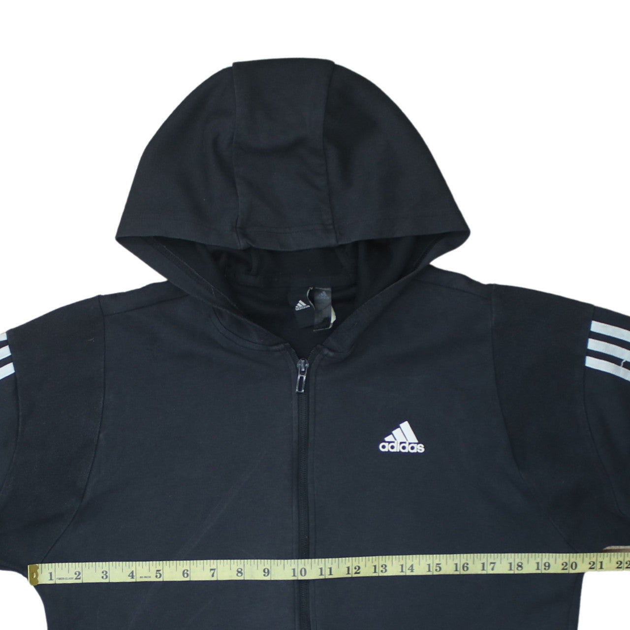 Adidas Men's Black Full Zip Hoodie Size L Sportswear