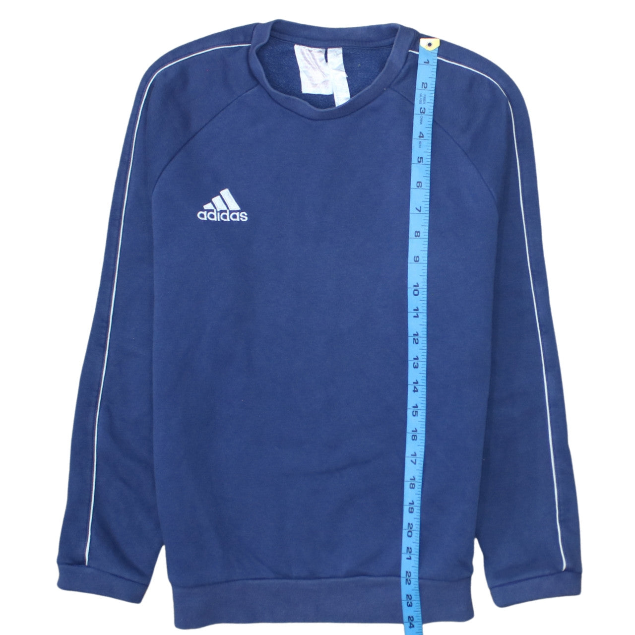 Adidas Boys Blue Crew Neck Pullover Fleece Sweatshirt 13-14 Years