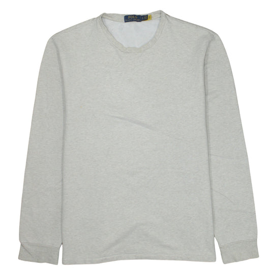 Polo Ralph Lauren Men's Grey Long Sleeve Pullover Sweatshirt L