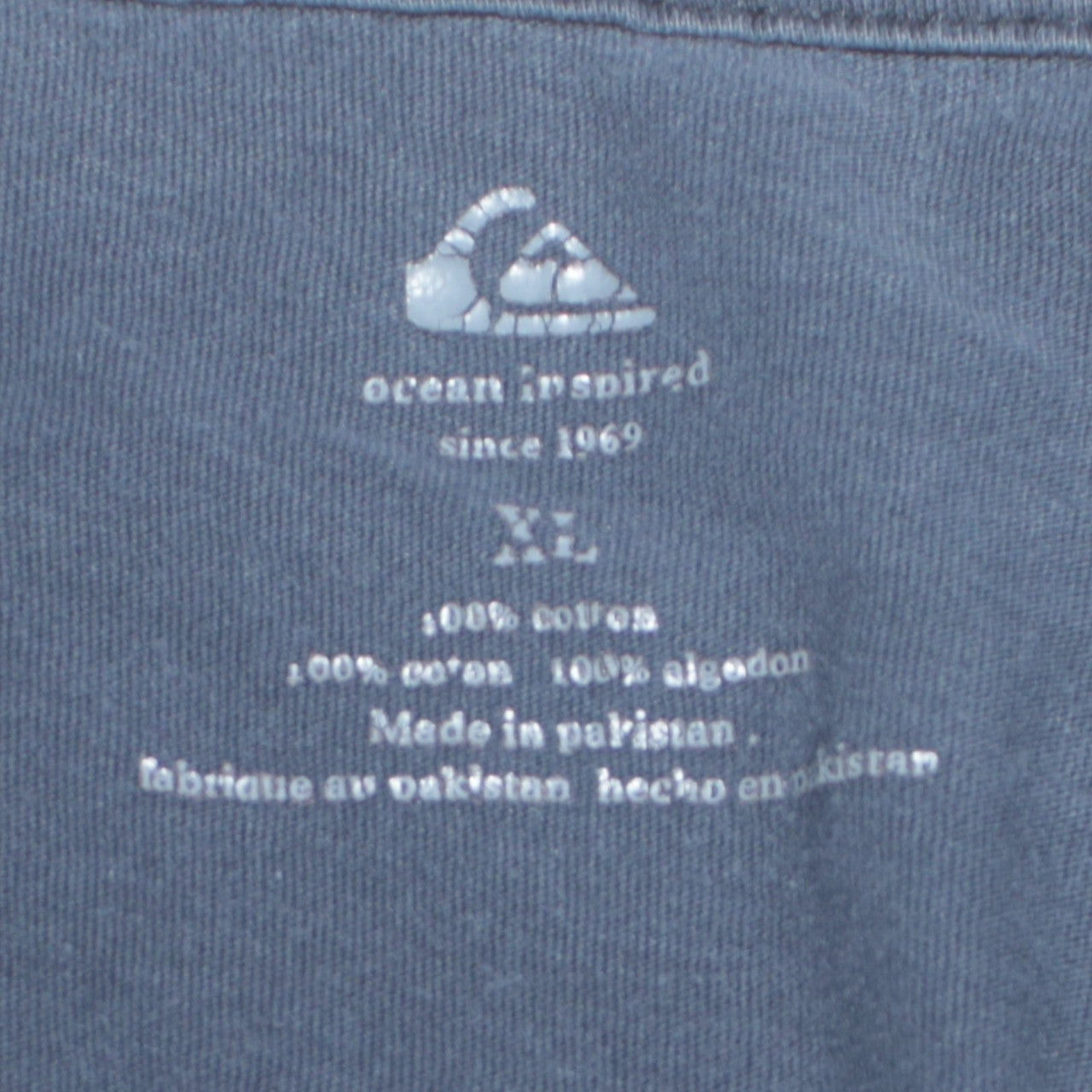 Quiksilver Men's Blue XL Surf Graphic Cotton T-Shirt