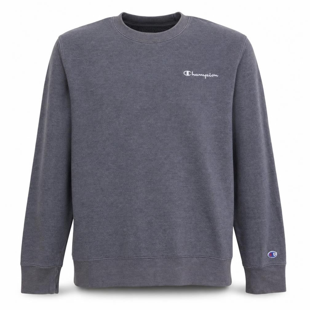 Champion Men's Grey Crew Neck Sweatshirt Size L Cotton Blend