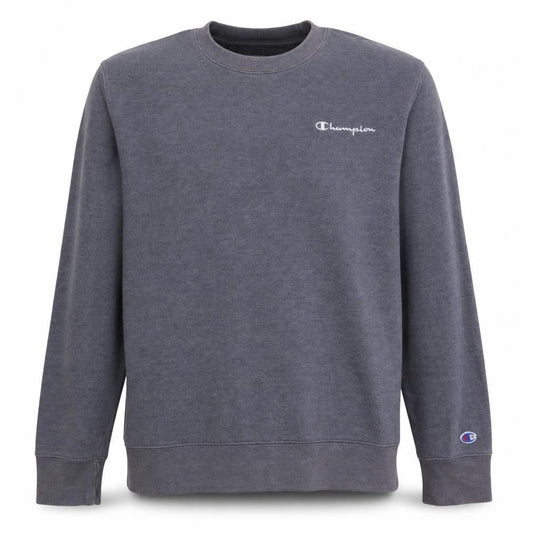 Champion Men's Grey Crew Neck Sweatshirt Size L Cotton Blend