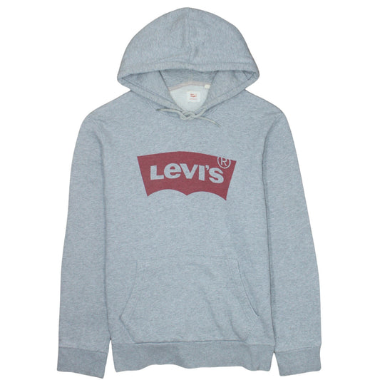 Levi's Men's Grey Logo Pullover Hoodie Size M Classic Fit