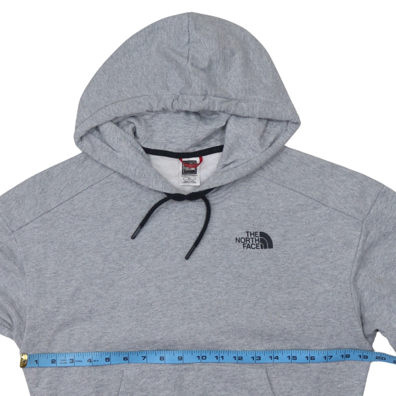 The North Face Womens Grey Pullover Hoodie Small Cotton Blend