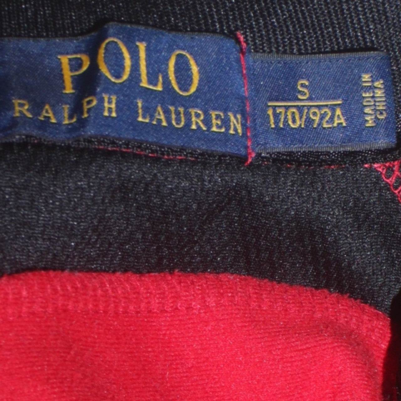 Ralph Lauren Men's Red Track Jacket Size S Athletic Fit Full Zip