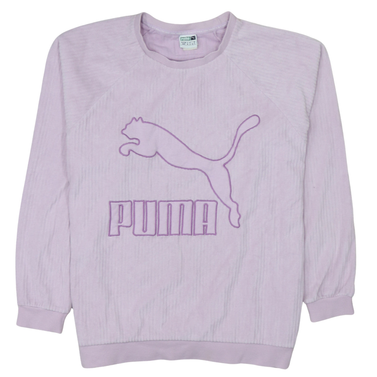 Puma Womens Lilac Crew Neck Pullover Sweatshirt Size 12