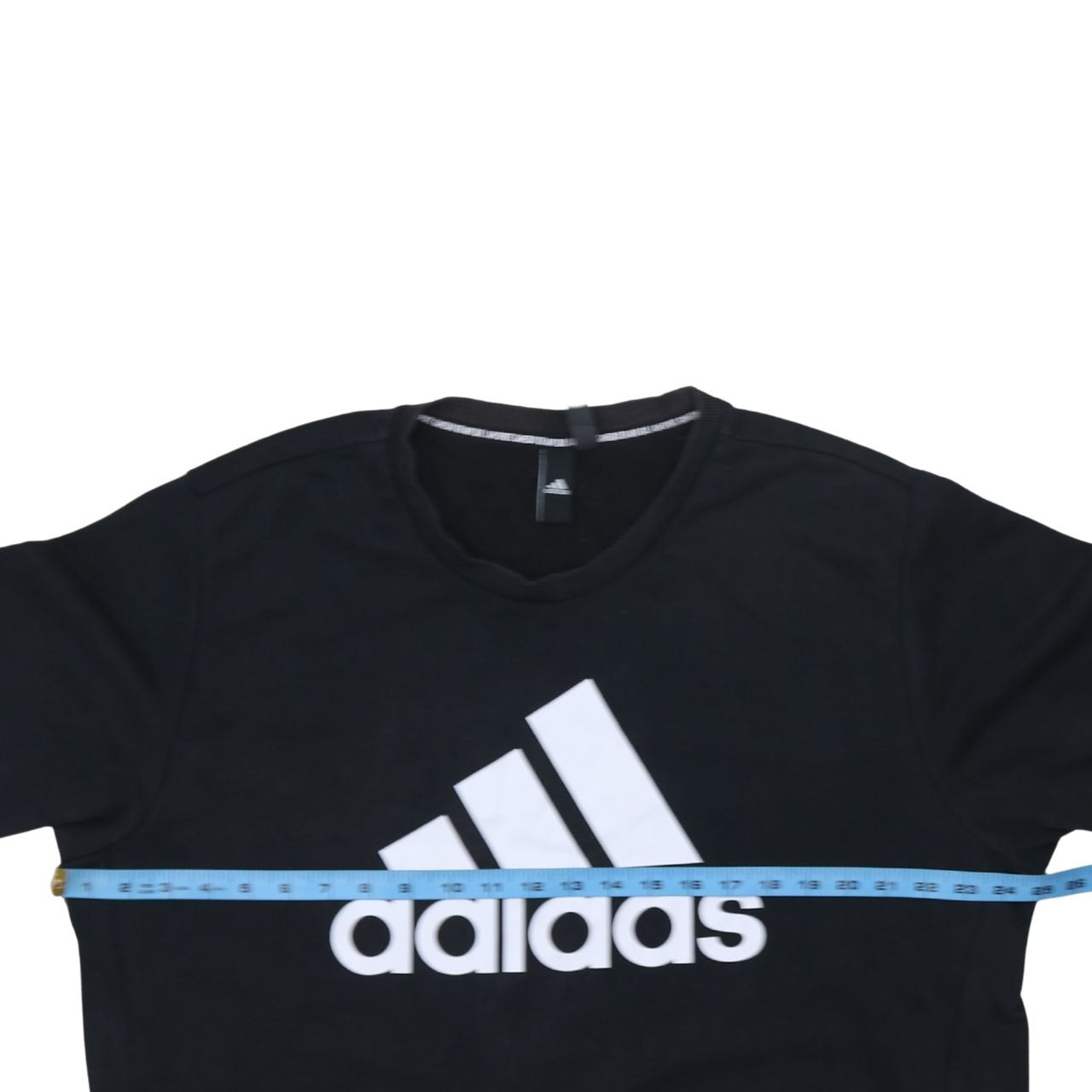 Adidas Men's Black XL Crew Neck Logo Pullover Sweatshirt
