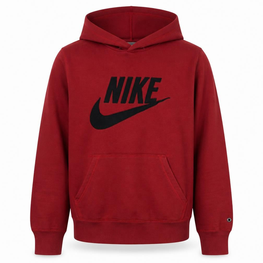 Nike Men's Red Pullover Hoodie Large Fleece Sportswear