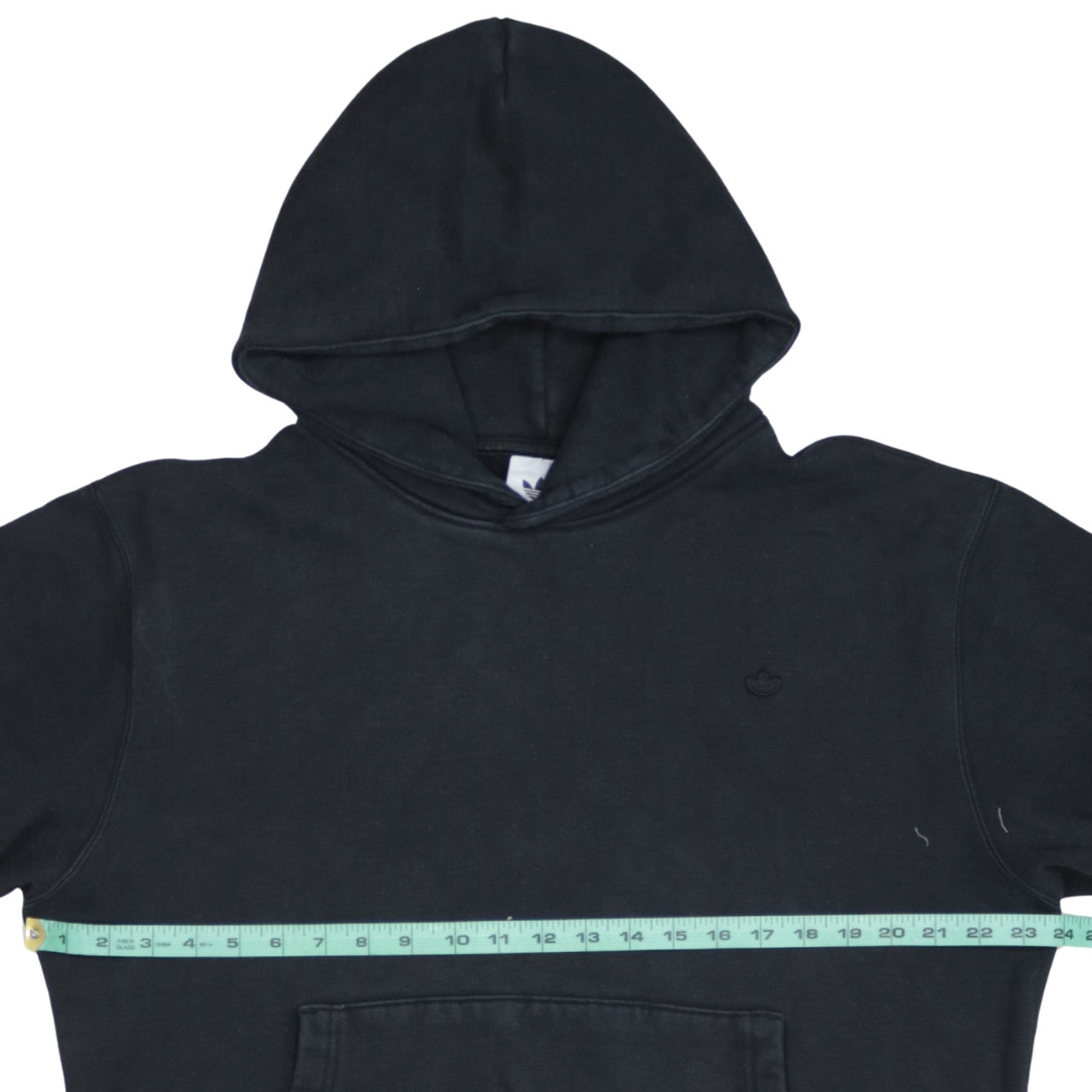 adidas Men Black Pullover Hoodie Medium Fleece Sportswear