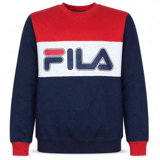 FILA Men's Multicoloured XS Pullover Sweatshirt with Logo Design