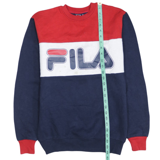 FILA Men's Multicoloured XS Pullover Sweatshirt with Logo Design