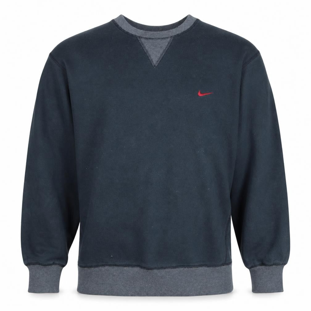 Nike Men's Blue Crew Neck Pullover Sweatshirt Size M Regular Fit