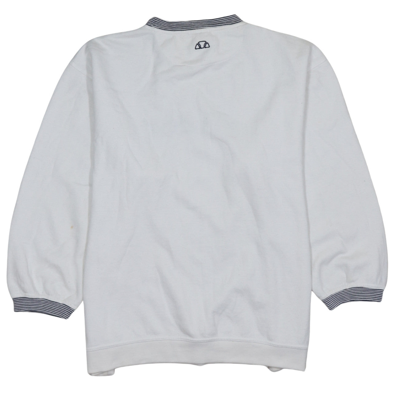 Ellesse Women White Logo Crew Neck Pullover Sweatshirt UK 14
