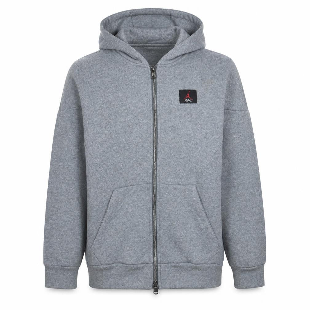 Jordan Men's Grey Full Zip Hoodie Size M Sportswear Fleece