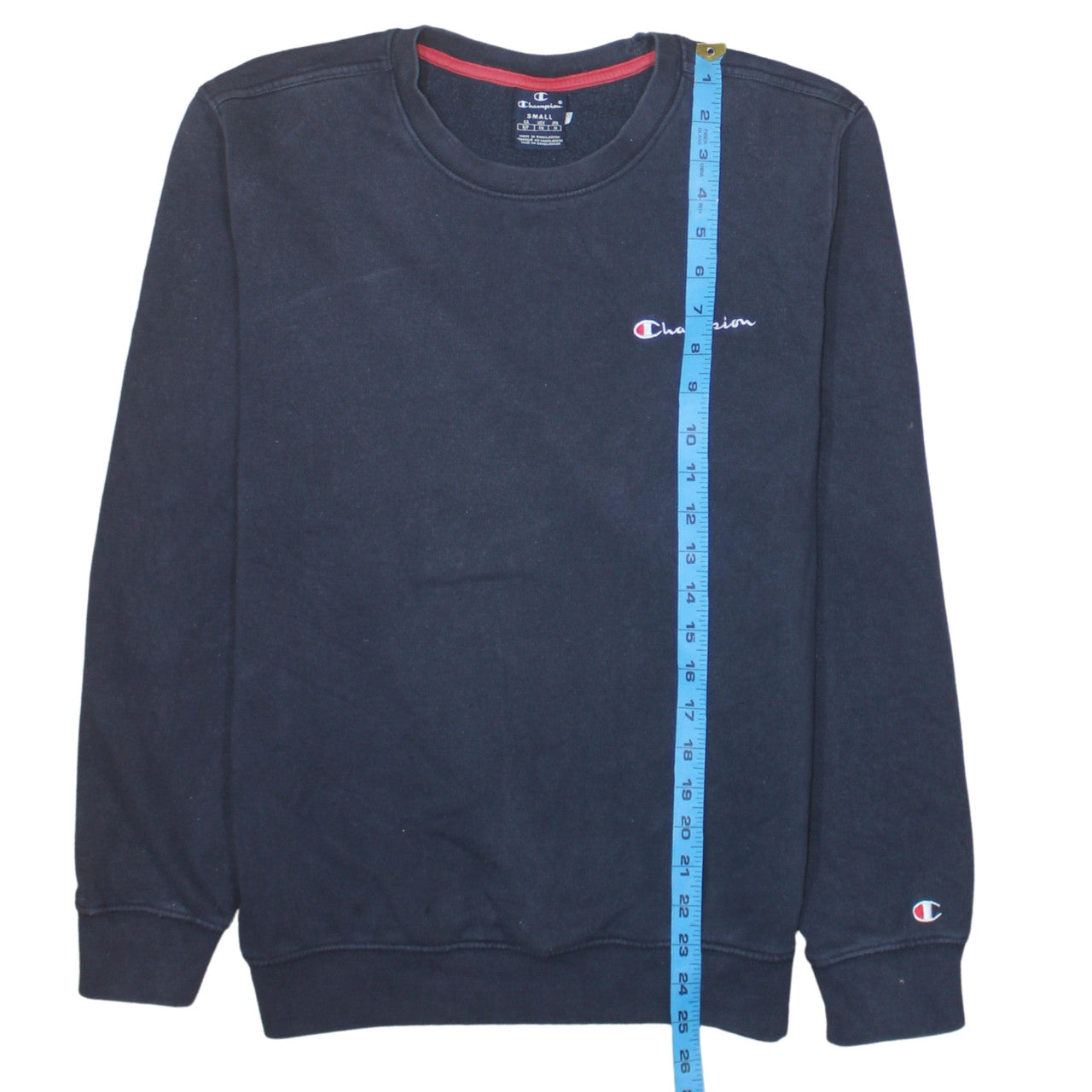 Champion Men's Black Small Crew Neck Pullover Sweatshirt