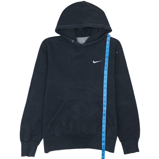 Nike Men's Black Pullover Hoodie M Logo Fleece Sweatshirt