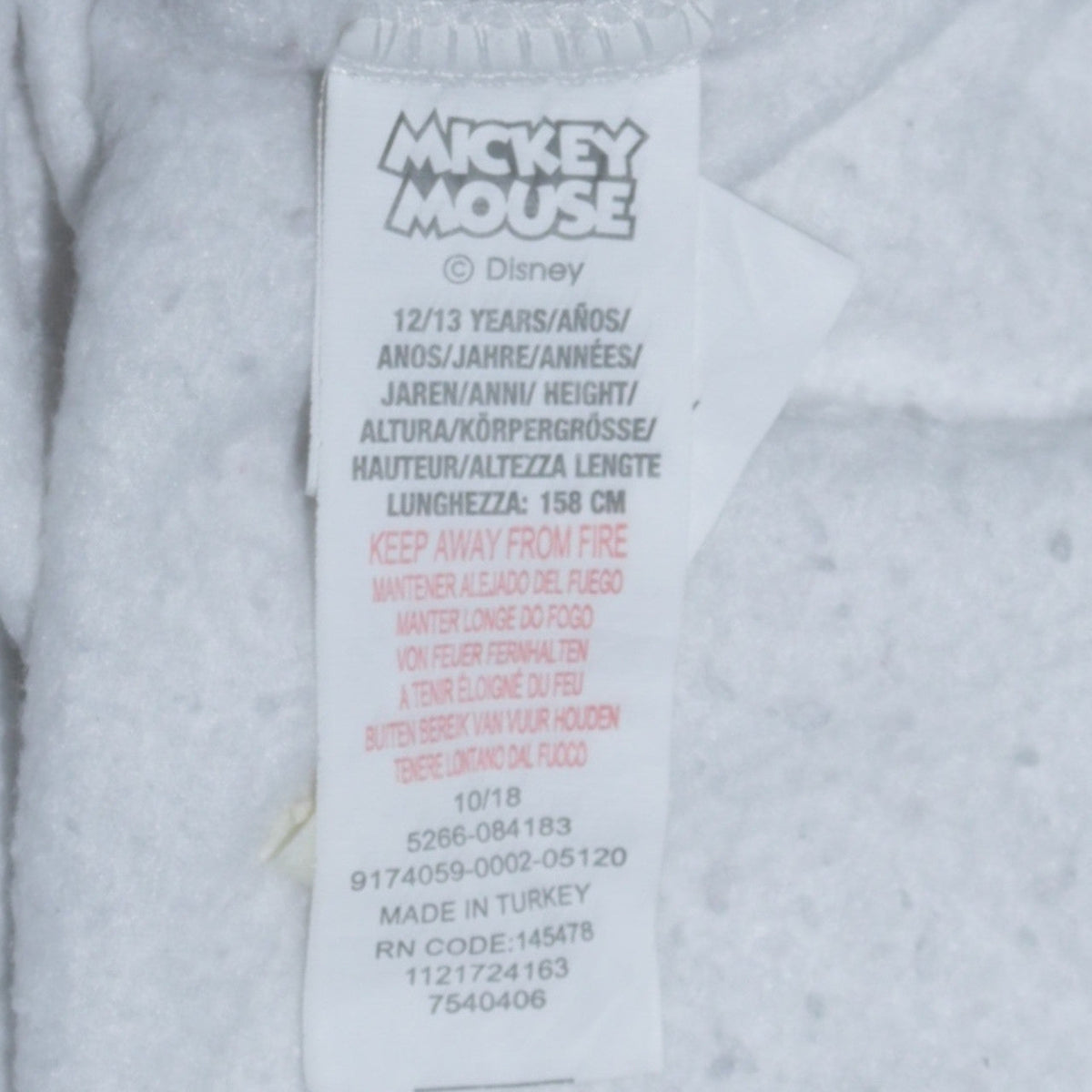 Additional view of Disney girls’ white mickey mouse pullover sweatshirt 12-13 years