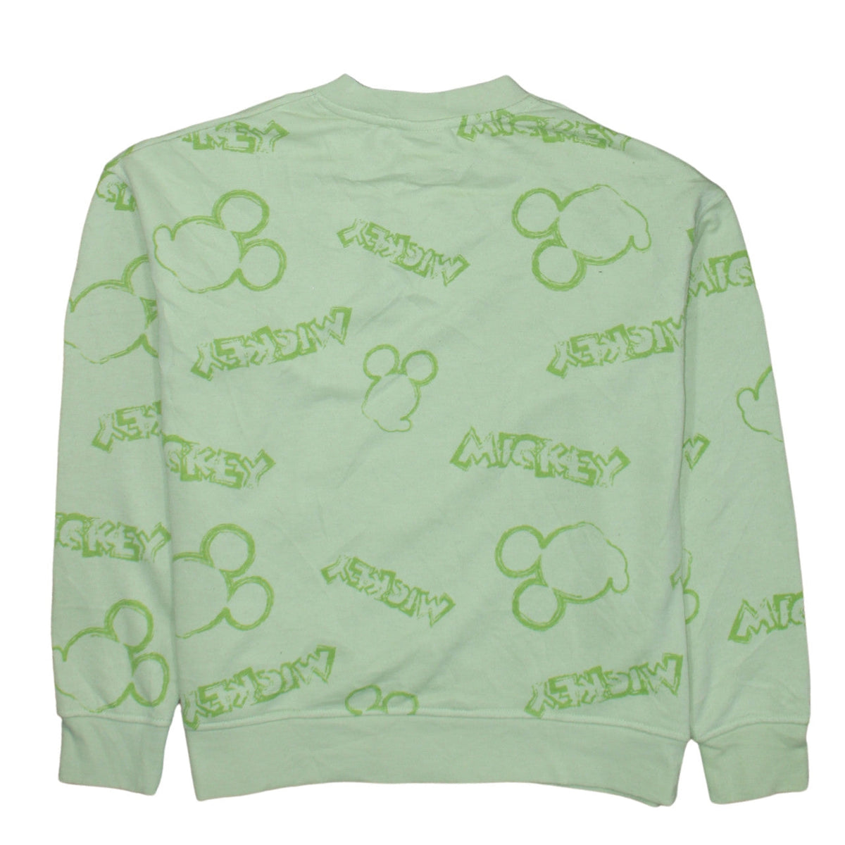 Primark Disney Mickey & Friends Green Sweatshirt XS Women's Casual