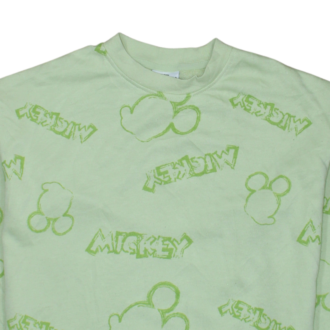 Primark Disney Mickey & Friends Green Sweatshirt XS Women's Casual
