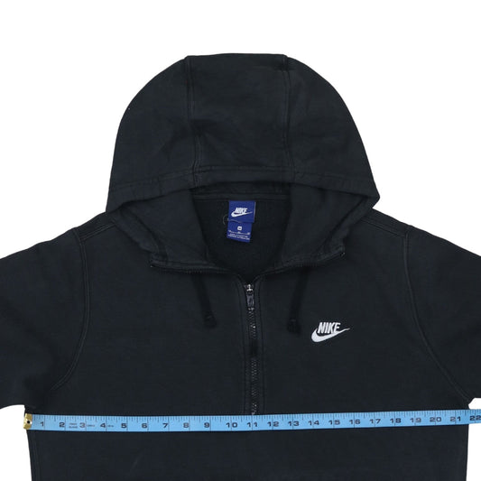 Nike Men's Black Medium 1/2 Zip Hoodie Fleece Sweatshirt