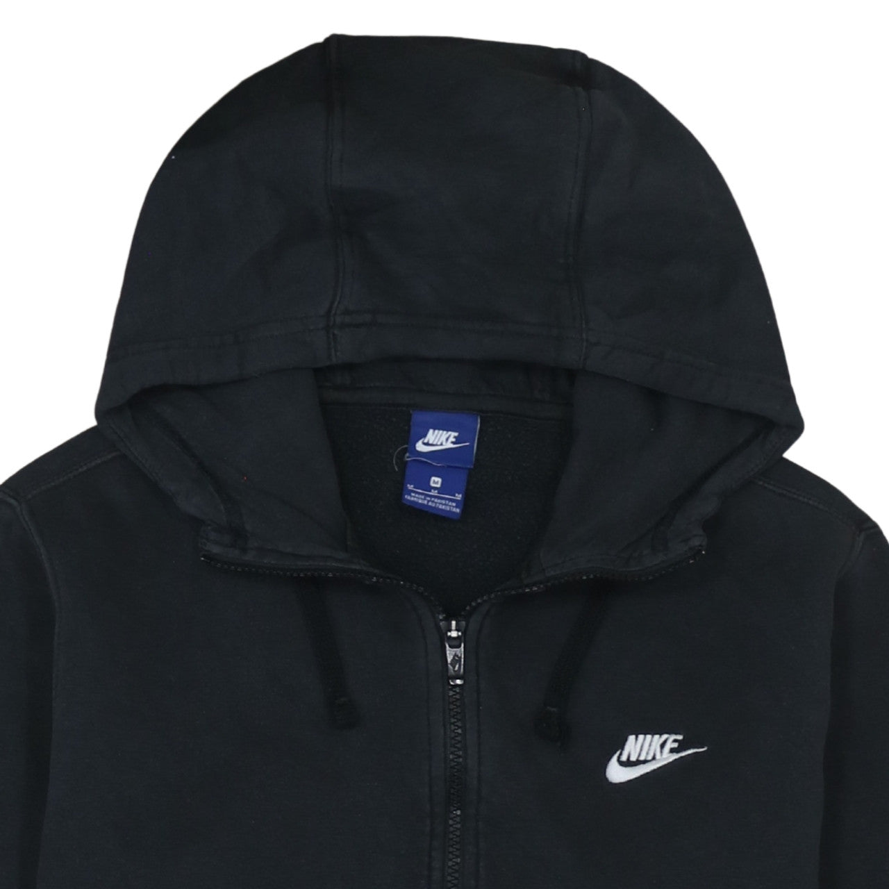 Nike Men's Black Medium 1/2 Zip Hoodie Fleece Sweatshirt