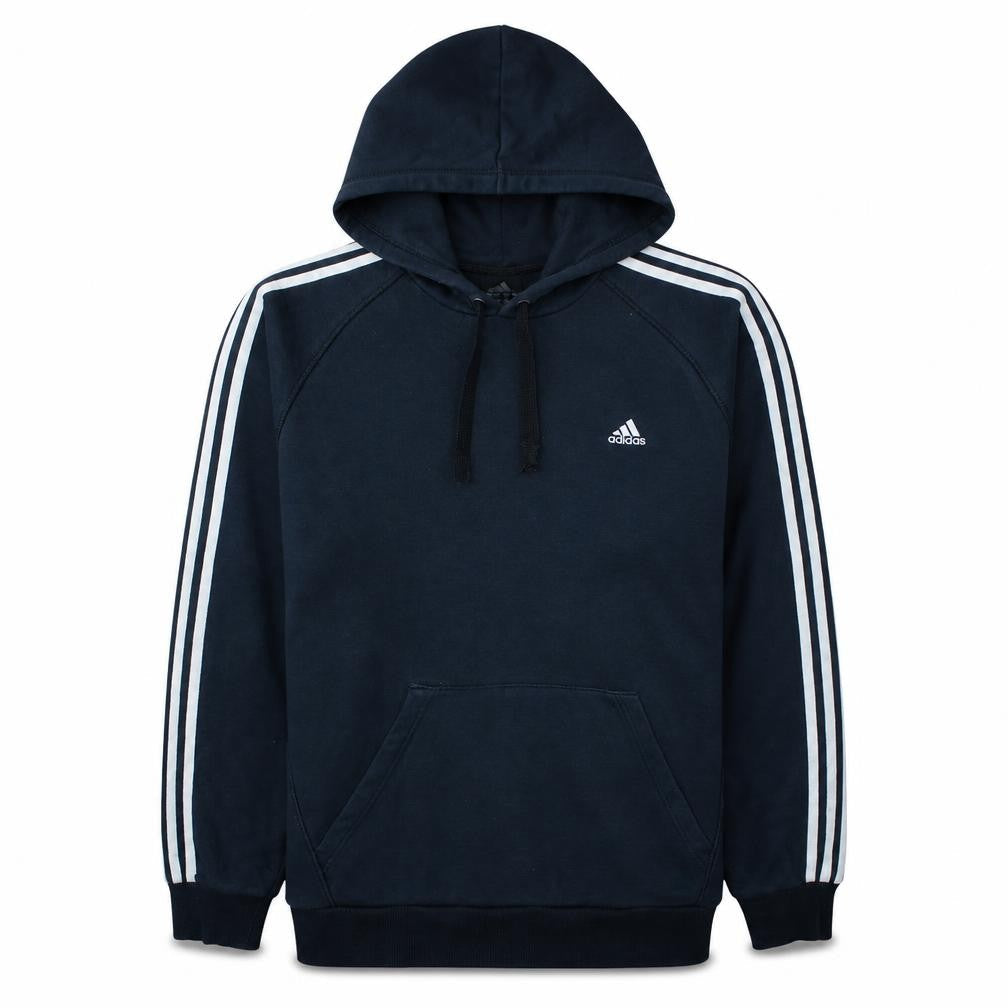 Adidas Men's Blue Pullover Hoodie Size L Sports Fleece