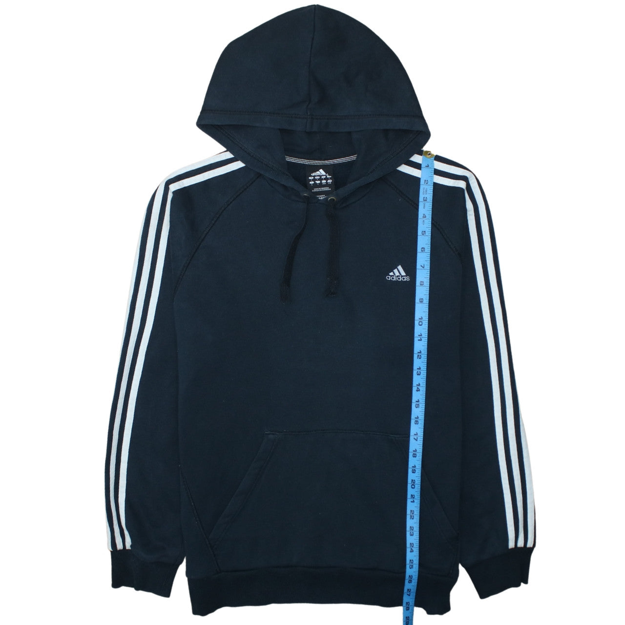 Adidas Men's Blue Pullover Hoodie Size L Sports Fleece