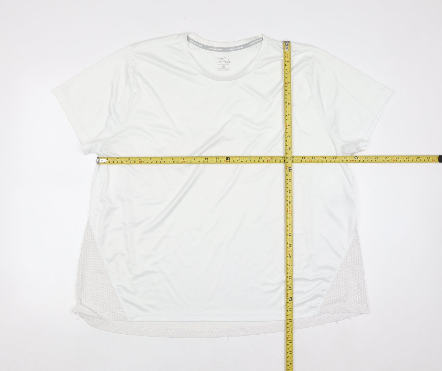 Nike Men's White 2XL Dri-FIT Running Sports T-Shirt