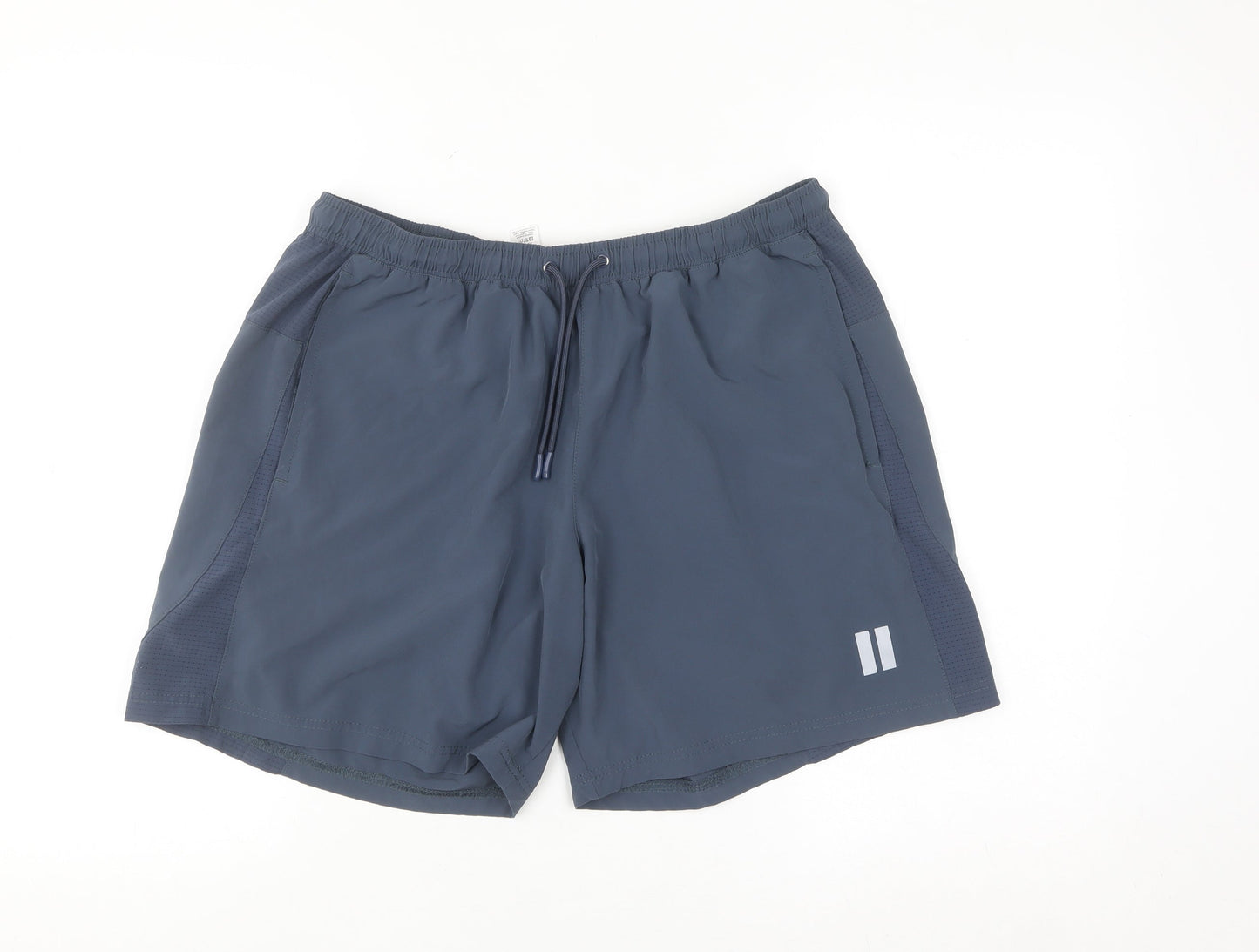 Dunnes Stores Men’s Grey Biker Sports Shorts Size L Quick Dry
