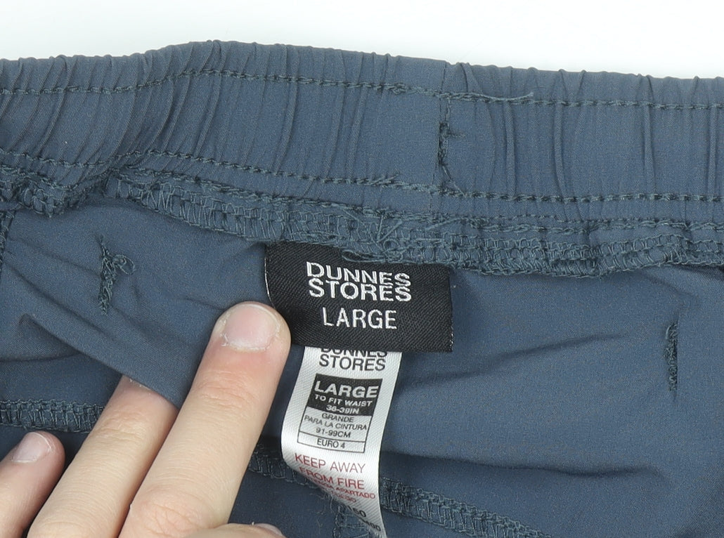 Dunnes Stores Men’s Grey Biker Sports Shorts Size L Quick Dry