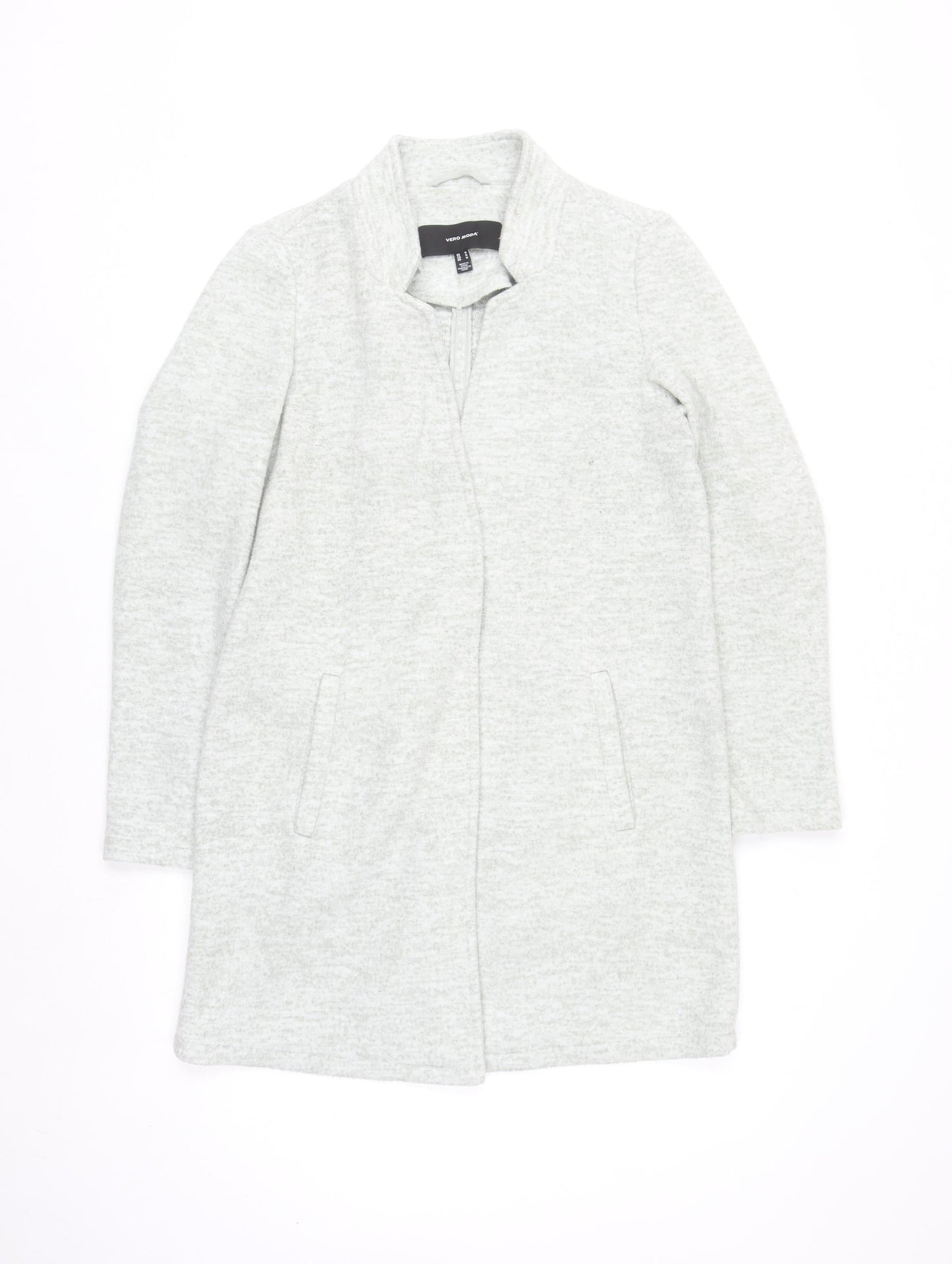 Vero Moda Women's Grey Longline Open Cardigan M