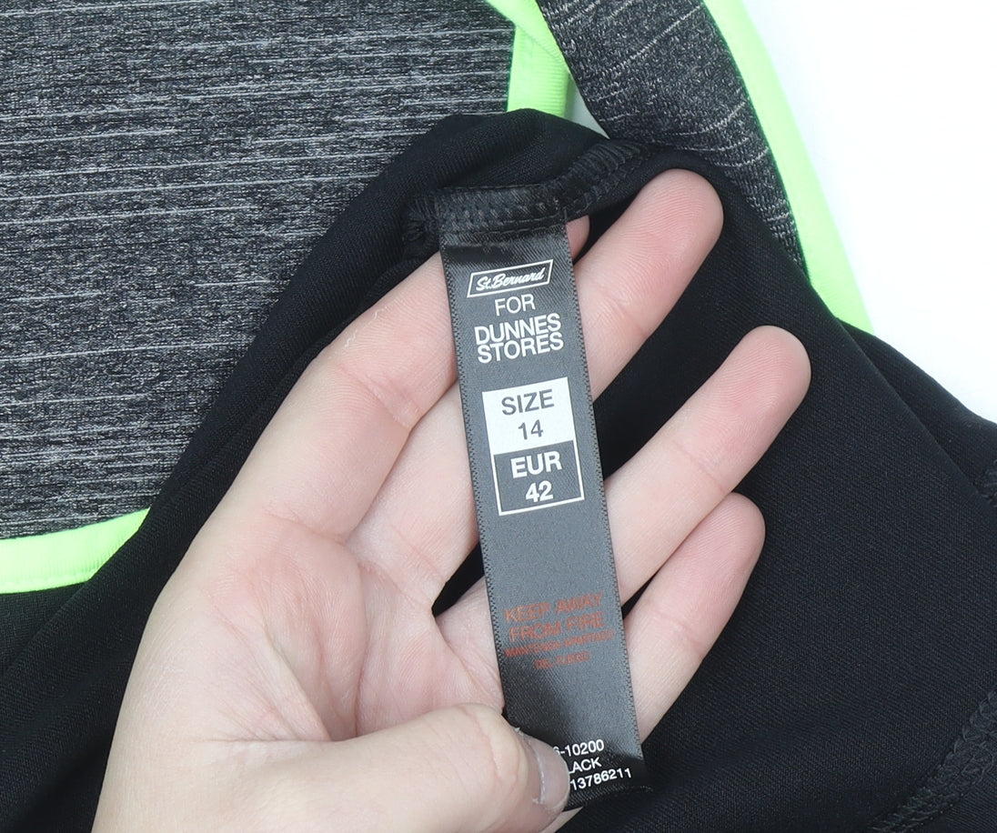 Dunnes Stores Womens Black Size 14 Racerback Tank Top