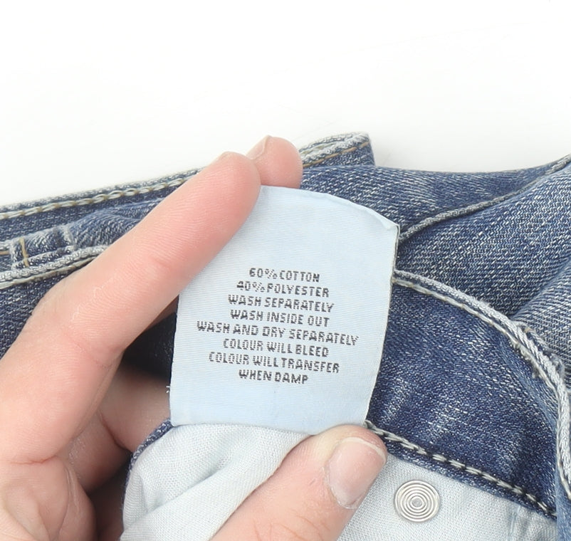 Paraffin Men's Blue Straight Fit Denim Jeans Size 34 Regular