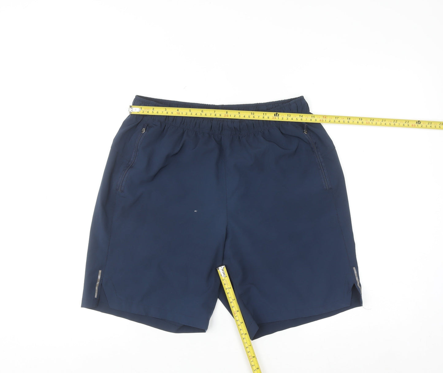 Dunnes Stores Men’s Blue Quick Dry Elastic Waist Shorts Size M