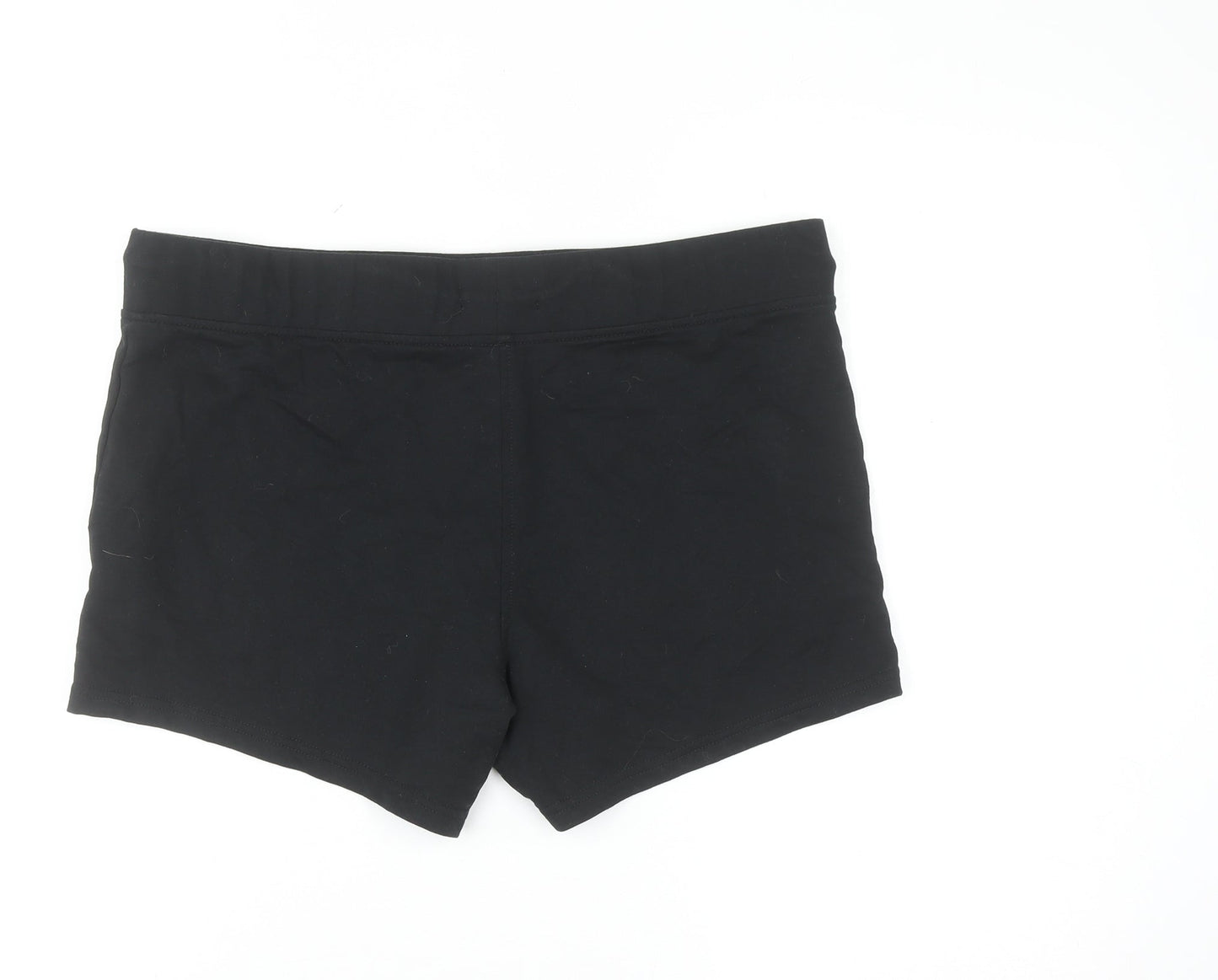 Avenue Womens Black Cotton Blend Casual Shorts Size 12-14