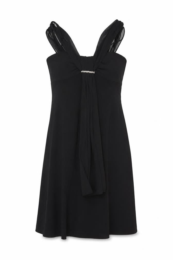 Scarlett Nite Women’s Black Size 8 Knee Length Empire Waist Formal Dress
