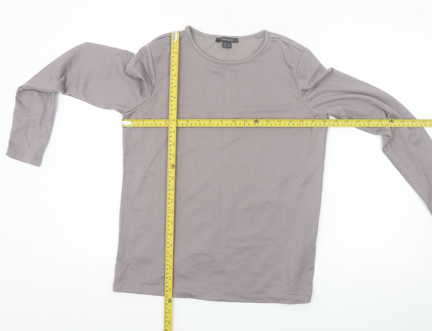 Esmara Women’s Grey Long Sleeve Jersey Top Size 8/10