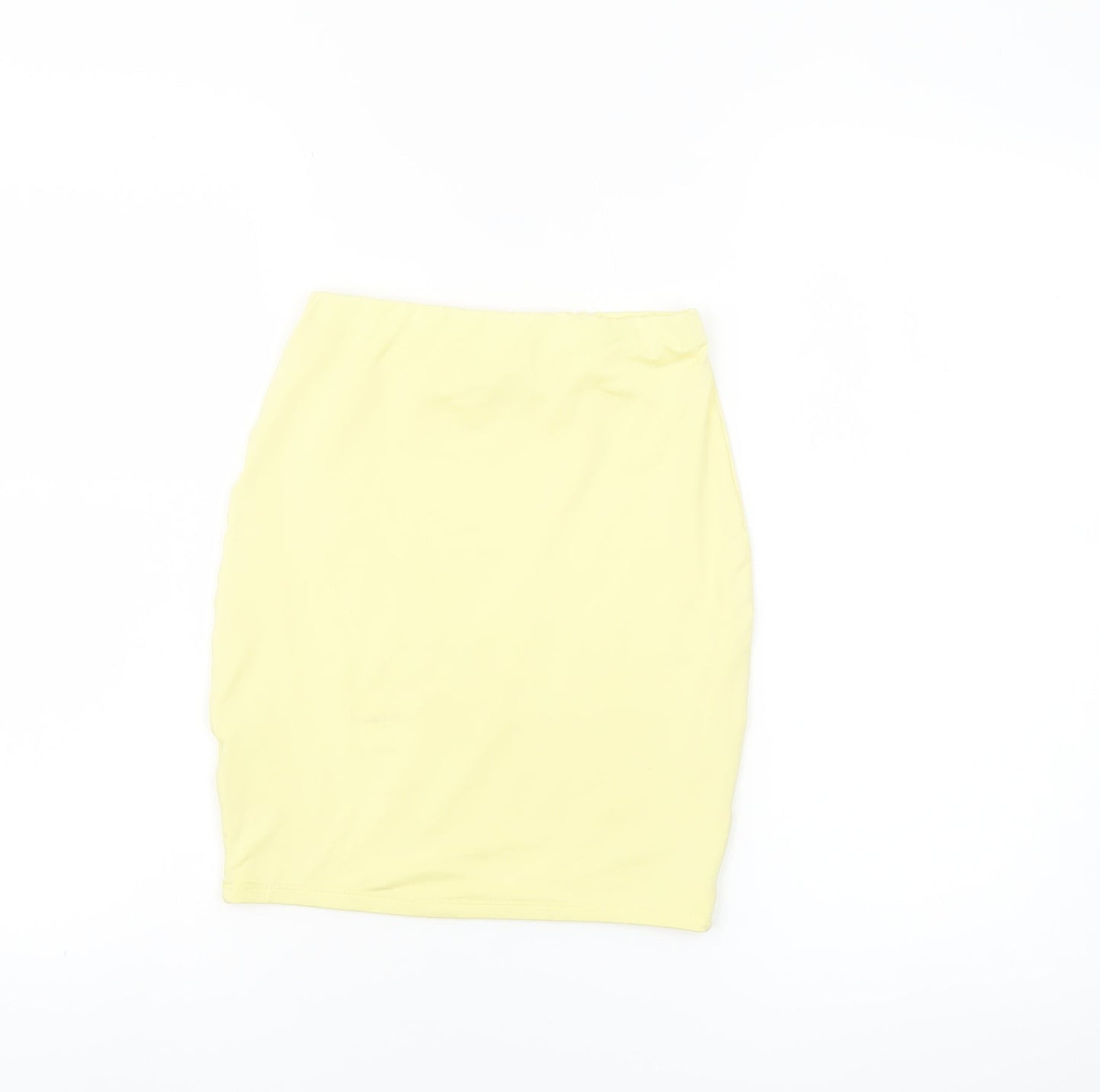 Oh Polly Women's Yellow High Waisted Pencil Skirt Size 6