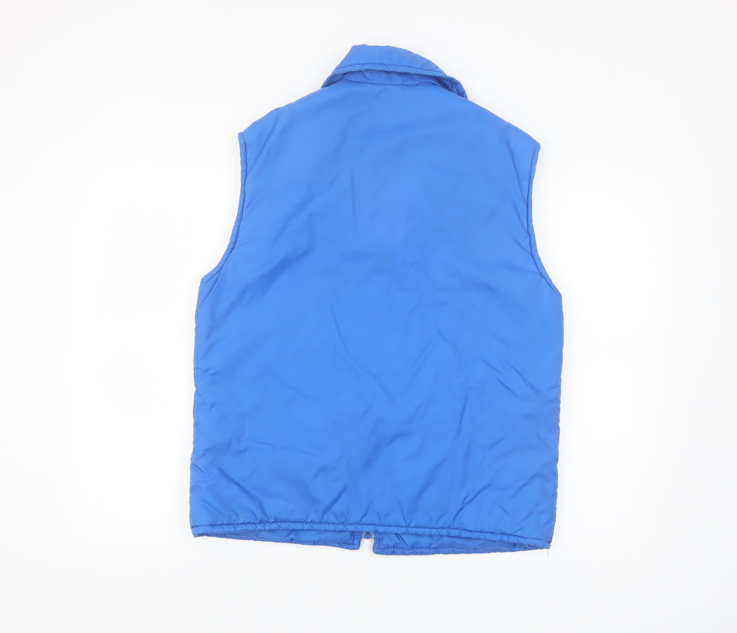JCPenney Men's Blue Red Retro Ski Puffer Waistcoat M