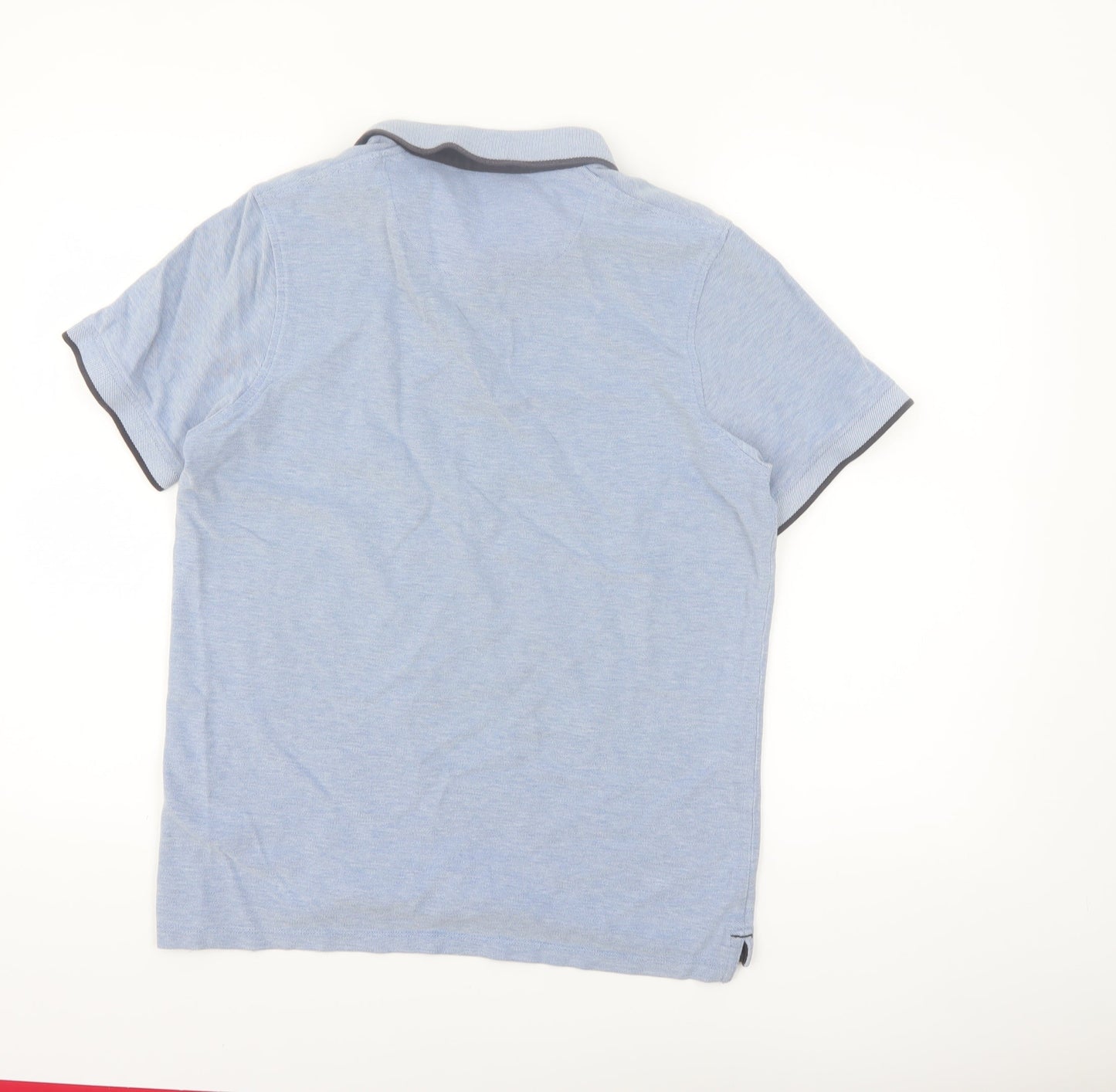 Jack & Jones Premium Blue Cotton Men's Polo Shirt Size L